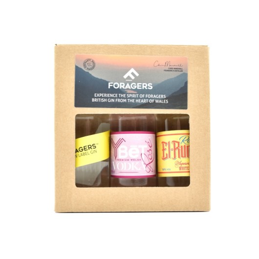 Foragers Gin, Vodka & Rum 3x5cl Gift Set