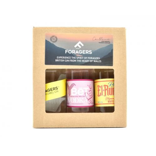 Foragers Gin, Vodka & Rum 3x5cl Gift Set